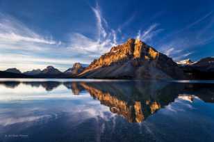 Bow Lake and Crowfoot Mountain-4018 Bow Lake and Crowfoot Mountain-4018
